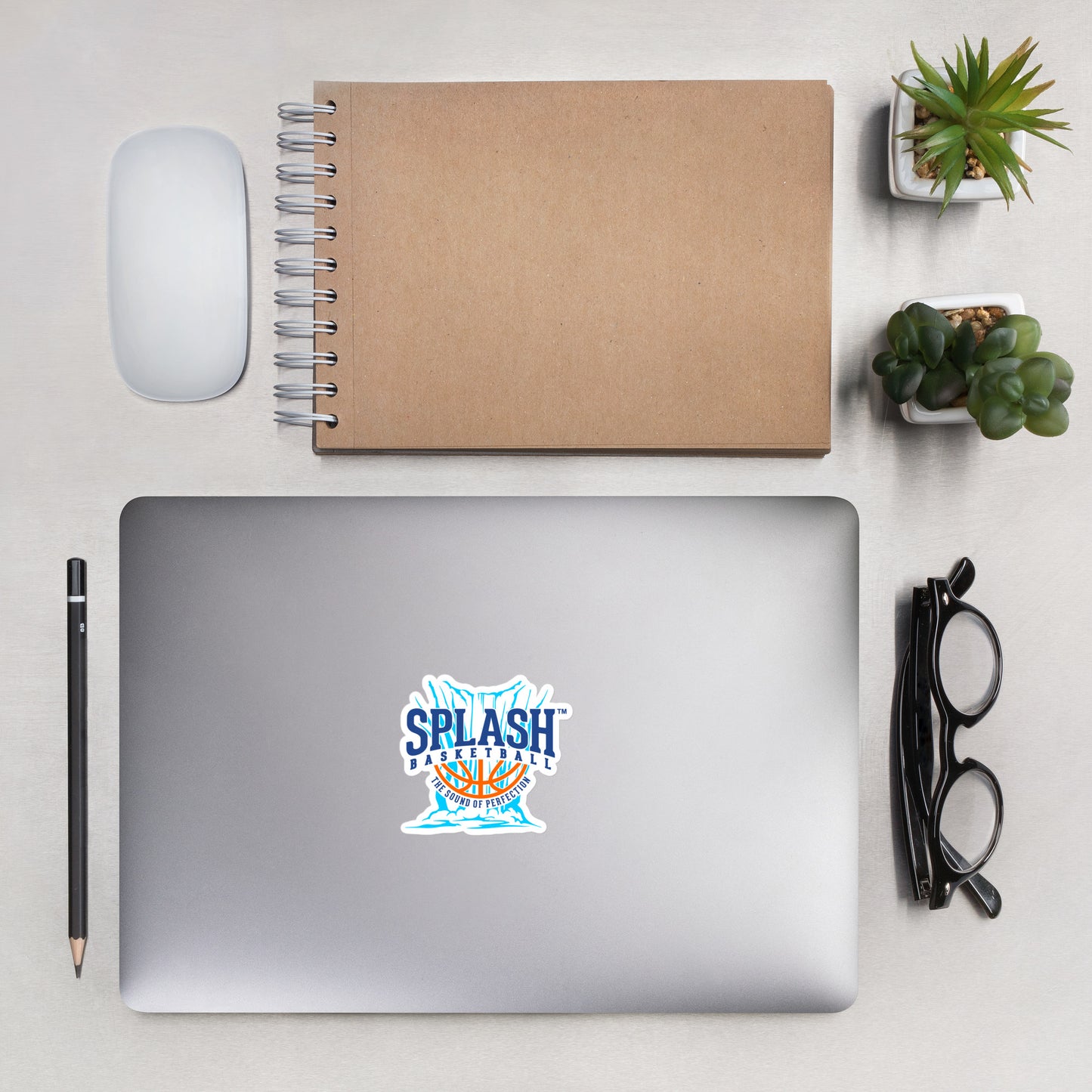 Splash Basketball Waterfall Sticker