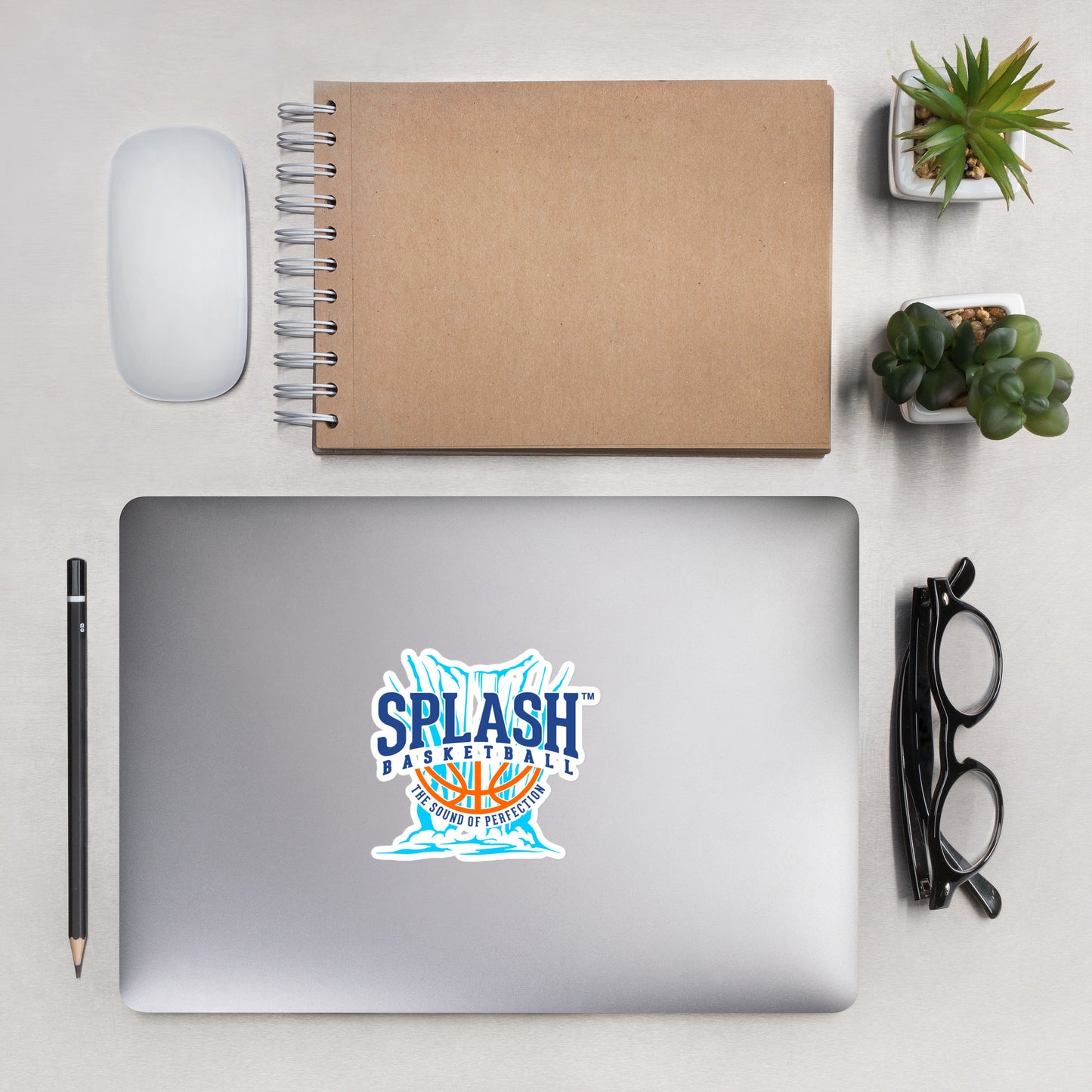 Splash Basketball Waterfall Sticker